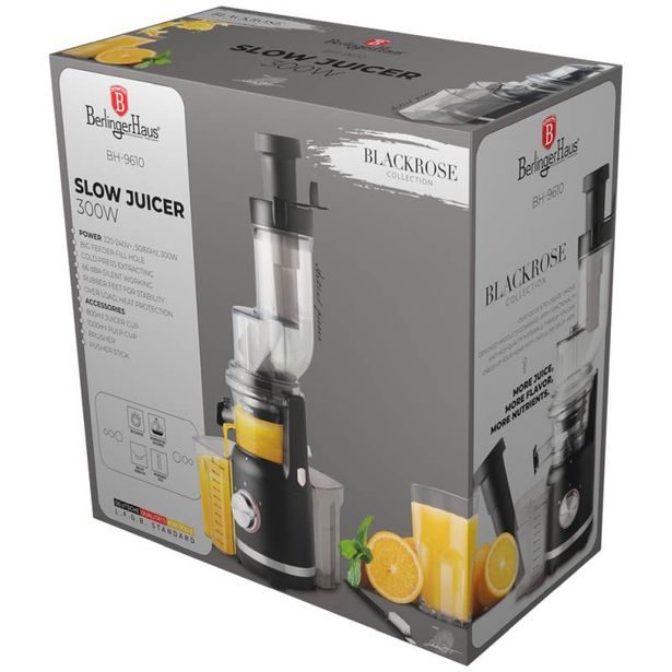 BERLINGERHAUS Odšťavňovač šnekový Black rose Collection BH-9610
