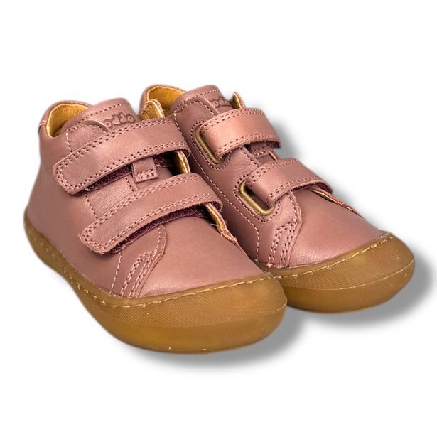 Froddo G2130328-6 – dívčí kotníkové boty starorůžové z nubuk kůže, úzký střih