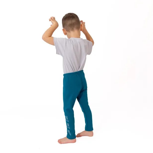 ESITO Dětské zateplené legíny Warmkeeper Petrol - petrolejová