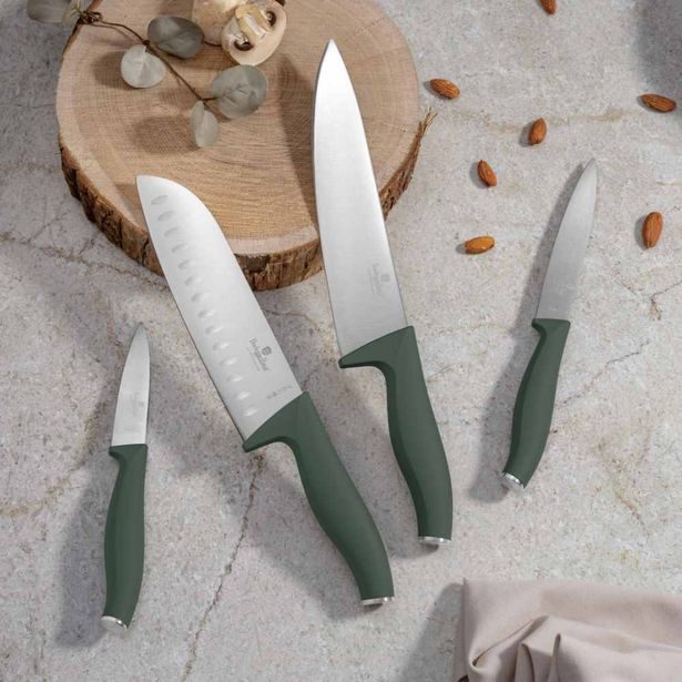 BERLINGERHAUS Sada nožů nerez 4 ks Matte Green Collection BH-3139