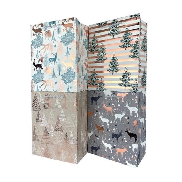 TORO TAŠKA VÁNOČNÍ PAPÍROVÁ 40x30x12CM, ASSORT_hamashop