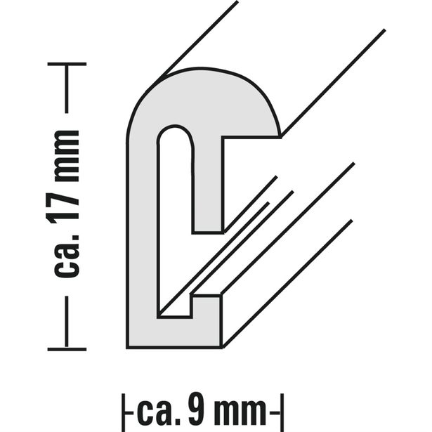 Hama rámeček plastový SEVILLA, bílá, 29,7x42 cm (formát A3), plastové sklo