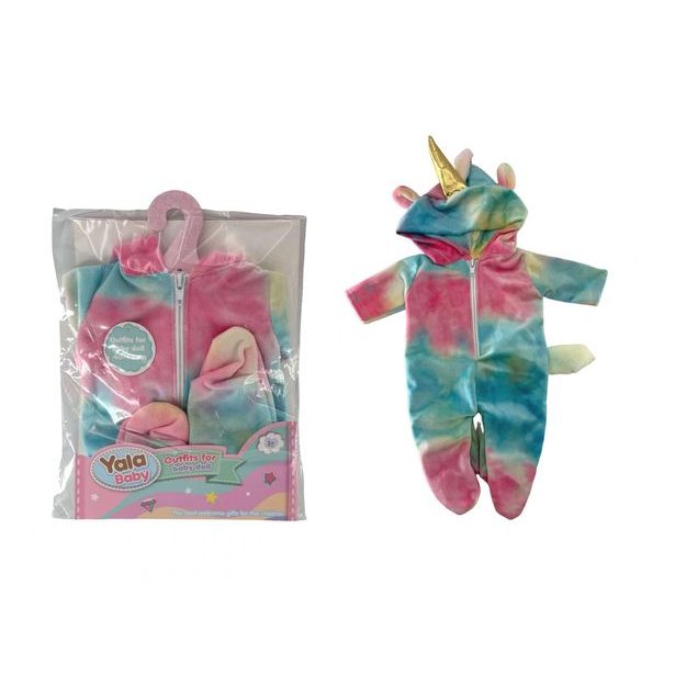 PLEJO Overal jednorožec pro panenku 40 - 43 cm