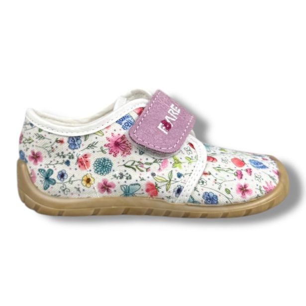 Dětská domácí obuv Fare bare - Květinky