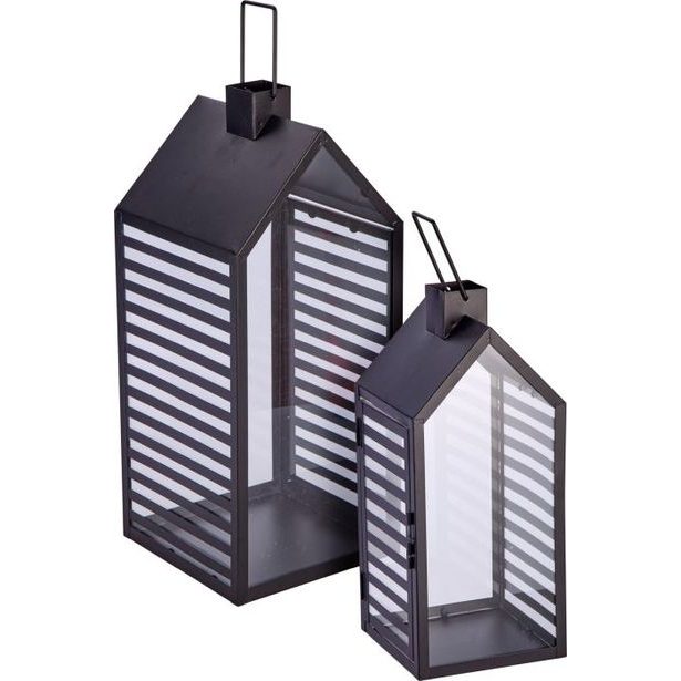 lucerna 2ks-sada, ČERNÁ, 2strany hladké, kov/sklo (rozlistovat )