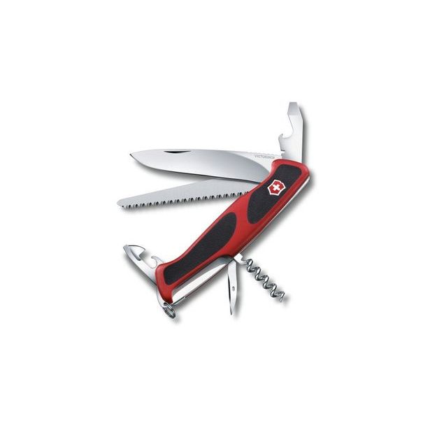 nůž 12-funkcí RANGERGRIP 55, červ./černý, 130mm, VICTORINOX