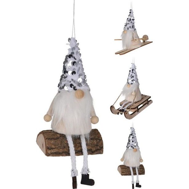 závěs SKŘÍTEK 15cm, 3druhy, textil, dek.