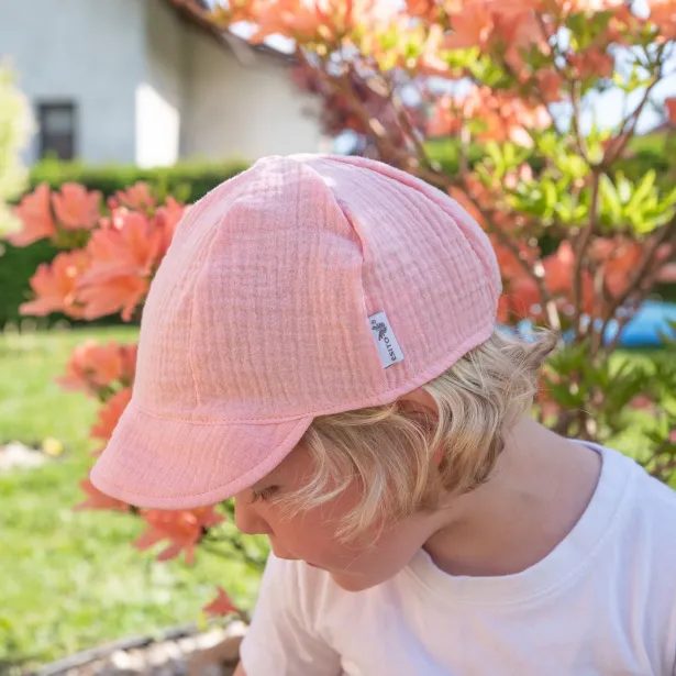 ESITO | Dětská kšiltovka mušelín Pink - růžová
