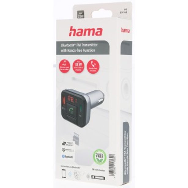Hama FM transmitter s Bluetooth a funkcí handsfree, USB-A, USB-C
