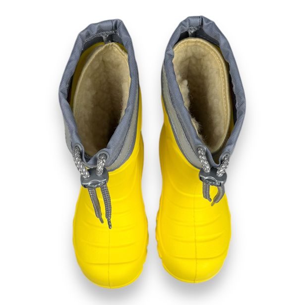 Dětské ultralehké zateplené holínky Demar - MAMMUT - žluté