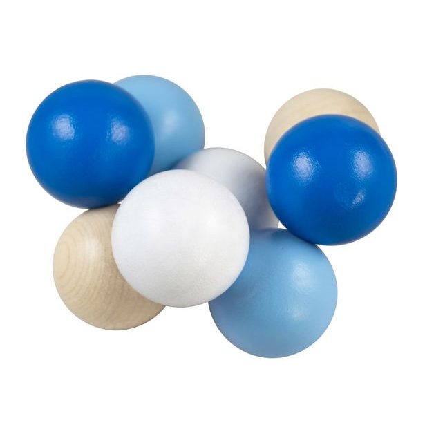 Kuličky na šnůře modré