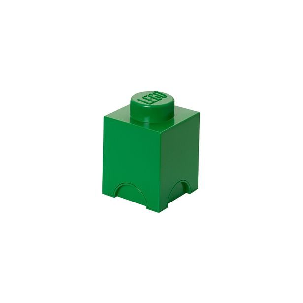LEGO úložný box 1 - tmavě zelená