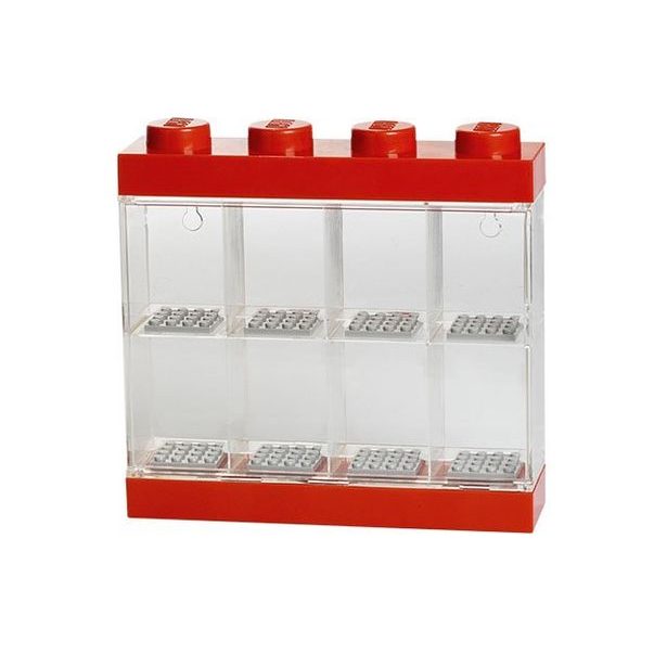 LEGO sběratelská skříňka na 8 minifigurek - červená