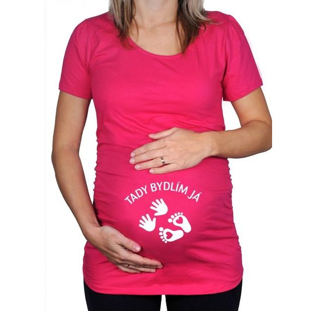 Těhotenské tričko - Tady bydlím já