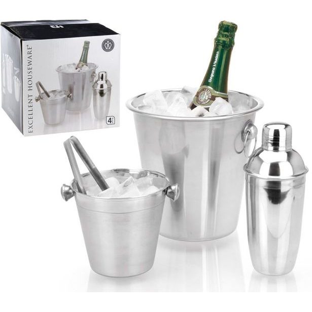 EXCELLENT HOUSEWARE Chladič na víno a šampaňské sada 4 ks KO-A12401030