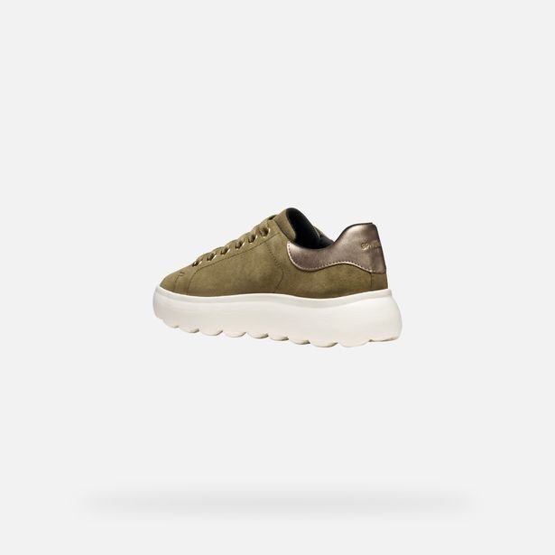 Khaki dámské tenisky Geox Spherica EC4.1