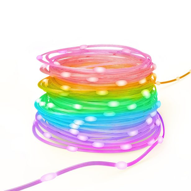Hama SMART WiFi světelný řetěz, 100 LED, venkovní/vnitřní použití, nastavení barev, stmívání, 10 m
