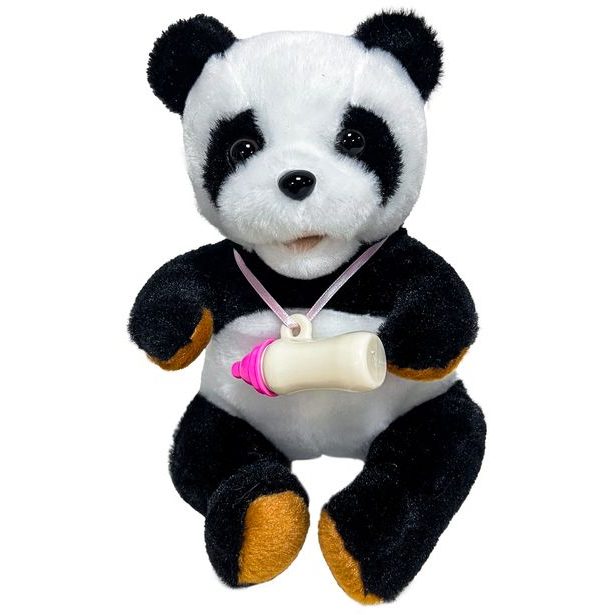 Interaktivní panda s lahvičkou