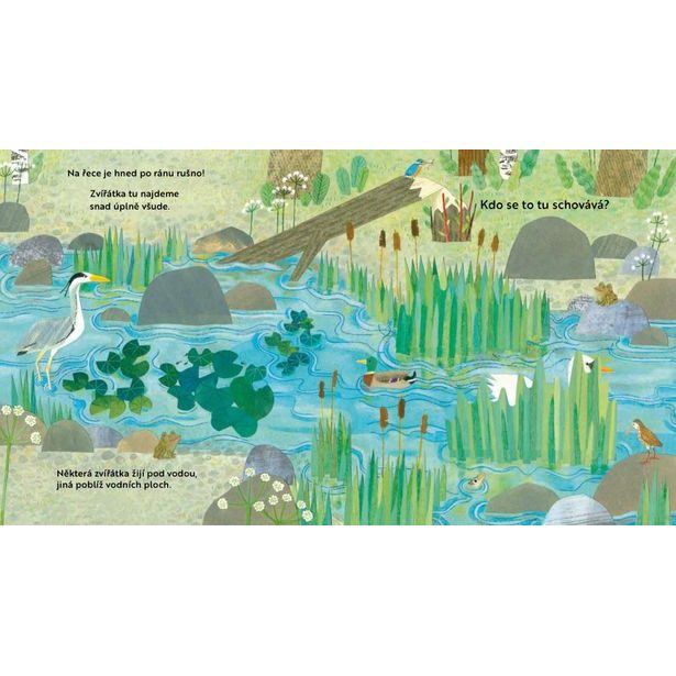 Kdo se to tu schovává? U ŘEKY – Knížka s odklápěcími okénky Baagl