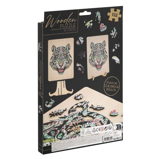 Dřevěné puzzle Tygr - 132ks