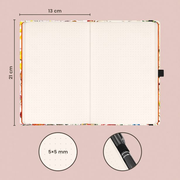 NOTIQUE Notes Herbář Kateřiny Winterové, tečkovaný, 13 x 21 cm