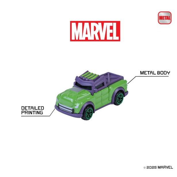 Marvel Autíčko, 6 druhů