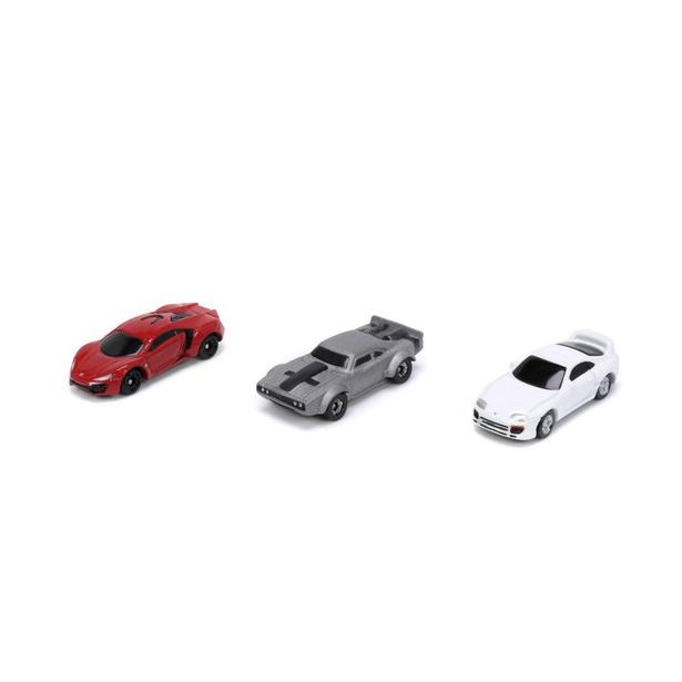 Rychle a zběsile set 3 aut Nano Cars 1,65" Wave 4