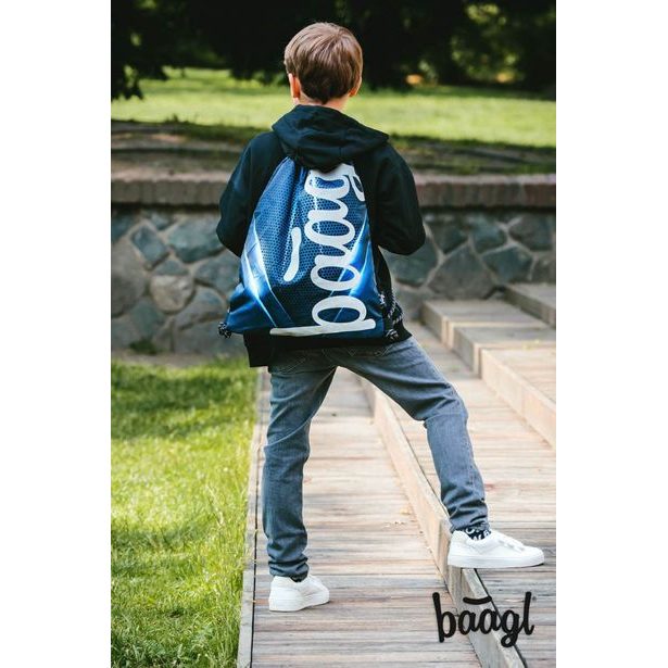 BAAGL SET 3 Skate Bluelight: batoh, penál, sáček Baagl