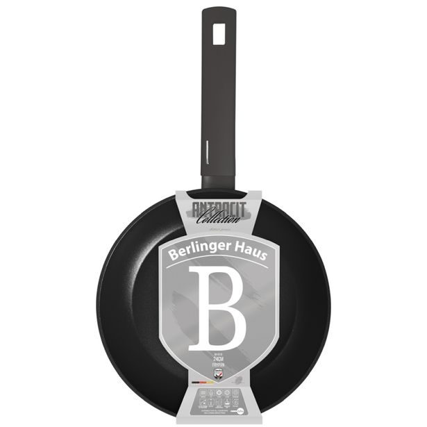 BERLINGERHAUS Pánev s titanovým povrchem 24 cm Antracit Collection BH-8113