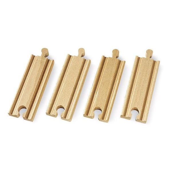 Krátke koľajnice rovné, 108 mm, 4 ks
