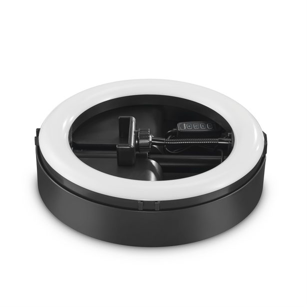 Hama SpotLight FoldUp RGB 102, kruhové LED světlo 10,2" pro smartphony, RGB, skládací