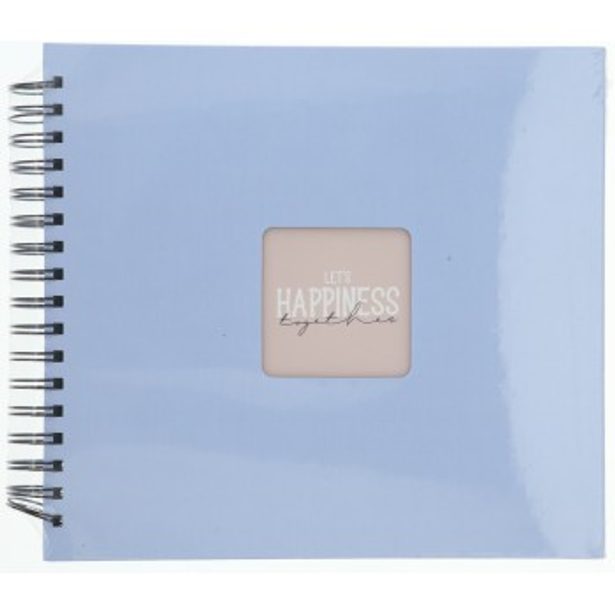 Hama album klasické spirálové FINE ART 28x24 cm, 50 stran, lagoon, černé listy