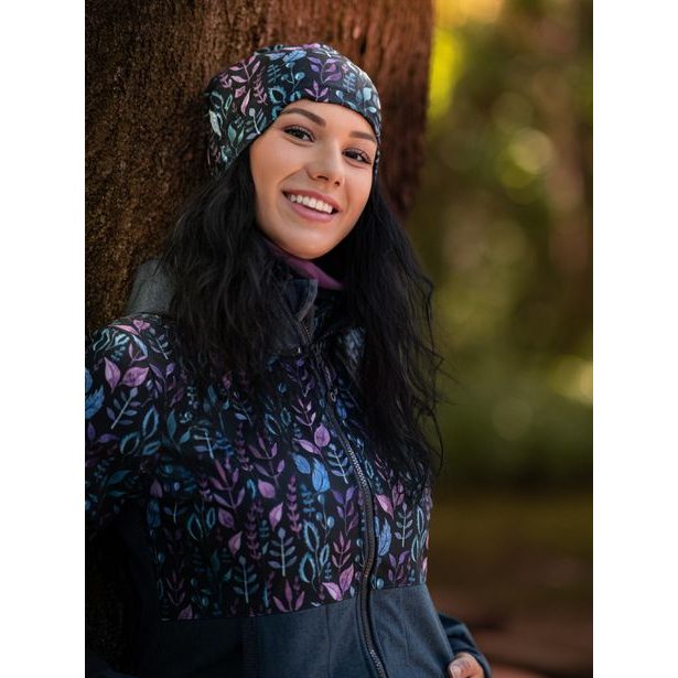 Unuo, Dámská čepice fleecová spadená, Lístečky