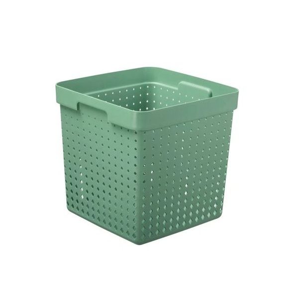 košík SEOUL XL, 30x30x30cm-zel.rozmarýn, plast