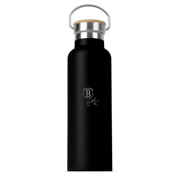 BERLINGERHAUS Termoska lahev s dvojitou stěnou nerez 0,6 l Matte Black Collection BH-7617