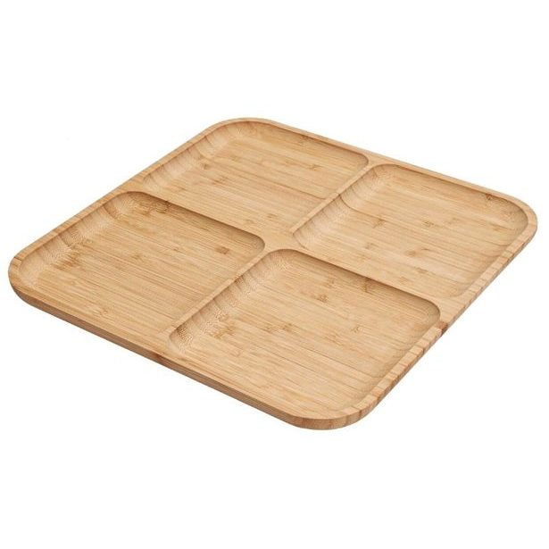 EXCELLENT HOUSEWARE Servírovací podnos dřevěný 30 x 30 cm KO-784610130