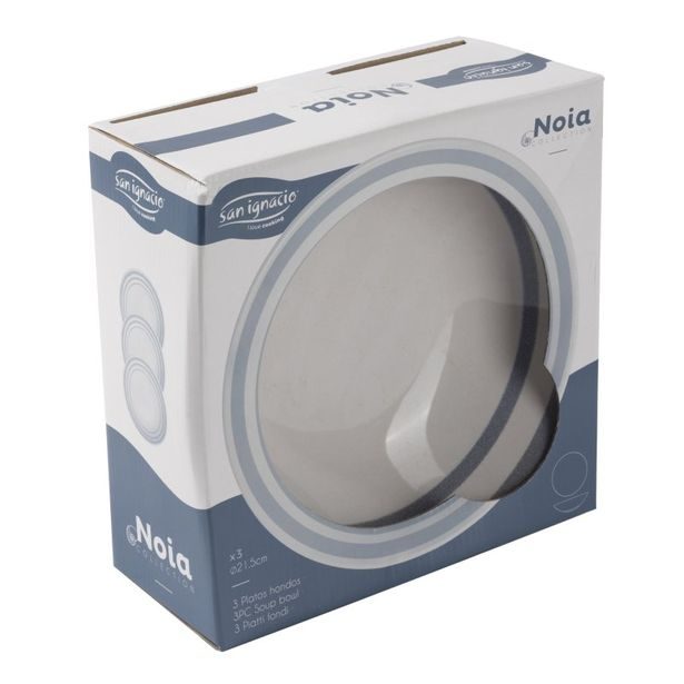 SAN IGNACIO Talíř hluboký sada 3 ks NOIA 20 cm BGEU-6206
