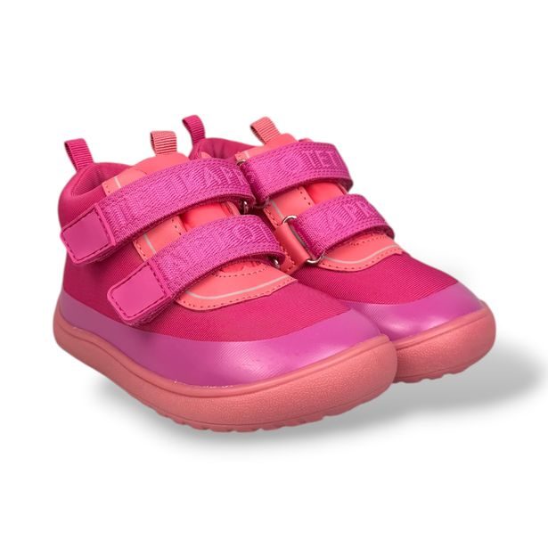 Protetika LENY fuxia – Dětské BAREFOOT celoroční boty s membránou