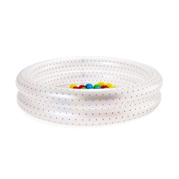 Bazén s míčky (50ks), průměr 91cm – mix 2 barvy (růžová, modrá)