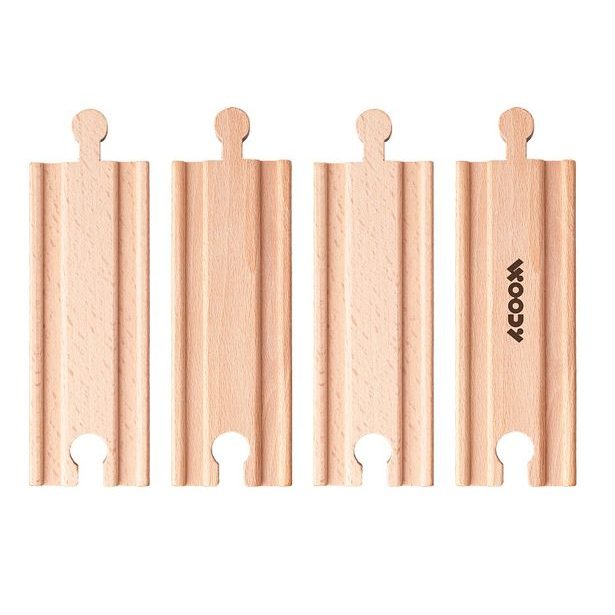 Příslušenství k dráze "Rovné koleje krátké", 4ks