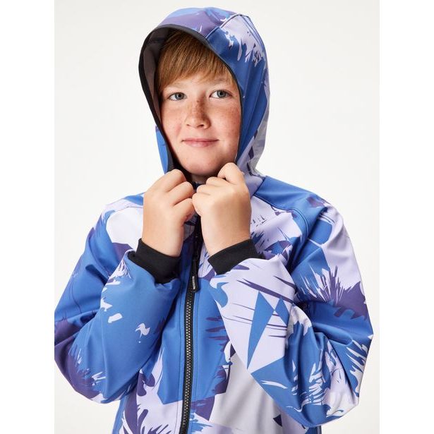 Unuo, Dětská softshellová bunda s fleecem Basic, Modrá, Variace