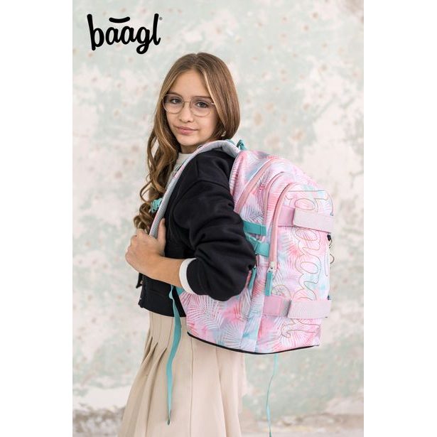 BAAGL SET 5 Skate Sunset: batoh, penál, sáček, ledvinka, obal na notebook