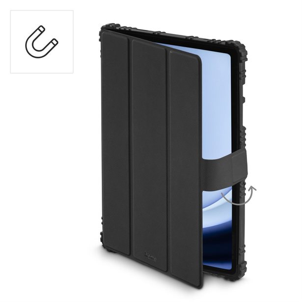 Hama Protection, pouzdro pro Samsung Galaxy Tab A11+/A9+ 11", nárazu odolné, černé/průhledné