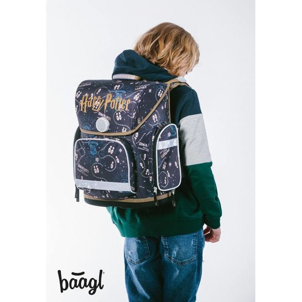 BAAGL SET 3 Ergo Harry Potter Pobertův plánek: aktovka, penál, sáček