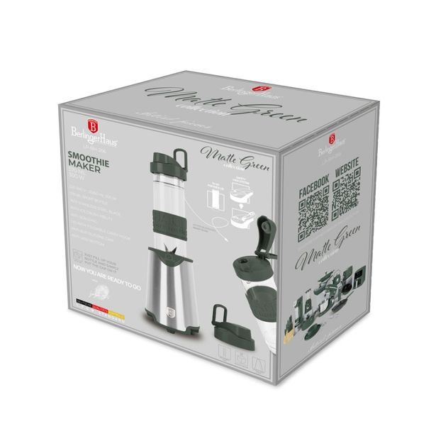 BERLINGERHAUS Mixér smoothie maker s lahví Matte Green Collection LP-BH-266
