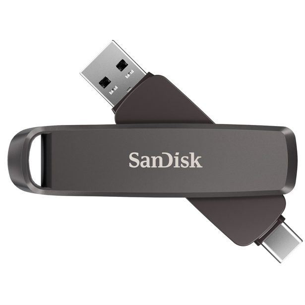 Sandisk Extreme pro Dual Drive 2 TB, Metal Dual Drive,1000/900 MB/s, USB Type C + Type A