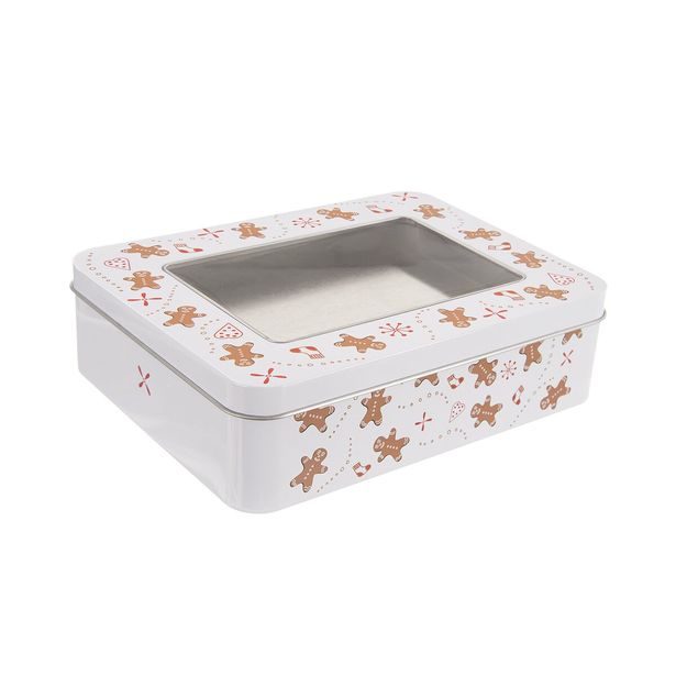 Dóza plech/UH 18x14,5x5 cm PERNÍČEK