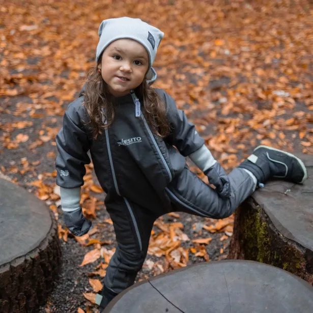 ESITO Rostoucí zimní softshellová kombinéza Lamb Grey