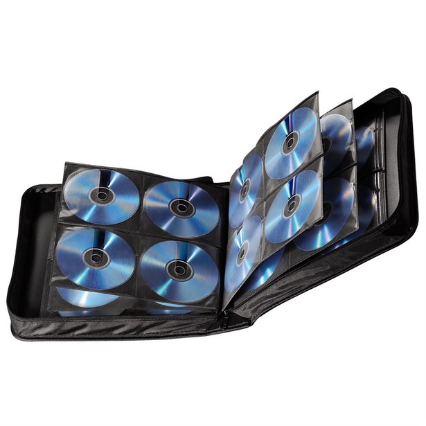 Hama Wallet 208, pouzdro pro 208 CD/DVD/Blu-ray disků, polyester, černé