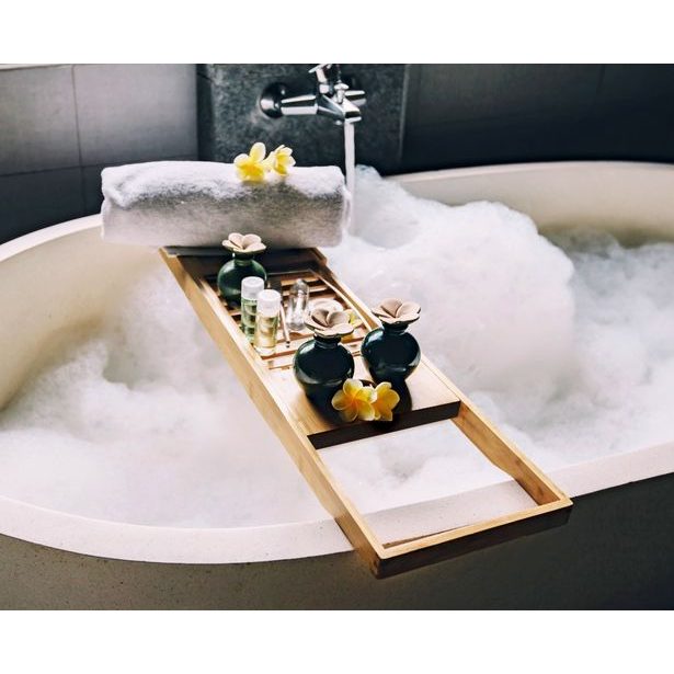 EDCO Podnos na vanu nastavitelný bambus ED-217830